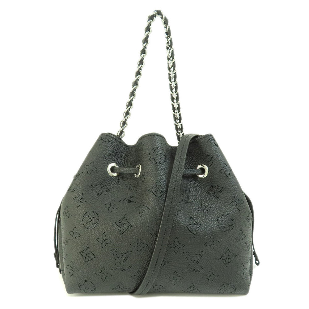 Louis Vuitton Bella Noir Handbag Mahina Leather